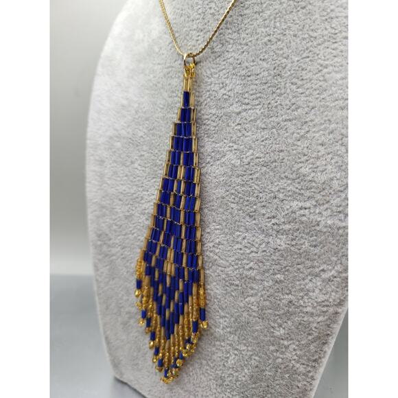 Vintage Pendant & Earrings Set Dangle Drop Necklace Matching Jewelry - Picture 3 of 11